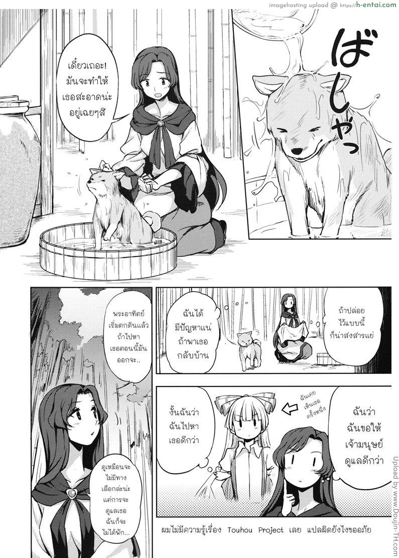 อ่านโดจิน สัญชาติญาณสัตว์ (C89) [Kuma no Tooru Michi (Kumada)] One Night Jinrou (Touhou Project) หน้า 3