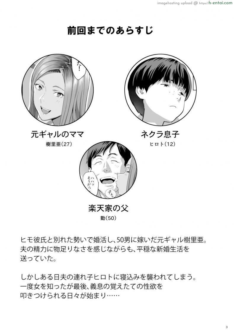 อ่านโดจิน คุณเเม่สาวเกล 2 [Hito no Fundoshi (Yukiyoshi Mamizu)] Moto Gal Mama ga Kyuu ni Dekita Ken. II | When I Suddenly Got an Ex-Gyaru as My Mother. Ch.2 หน้า 2