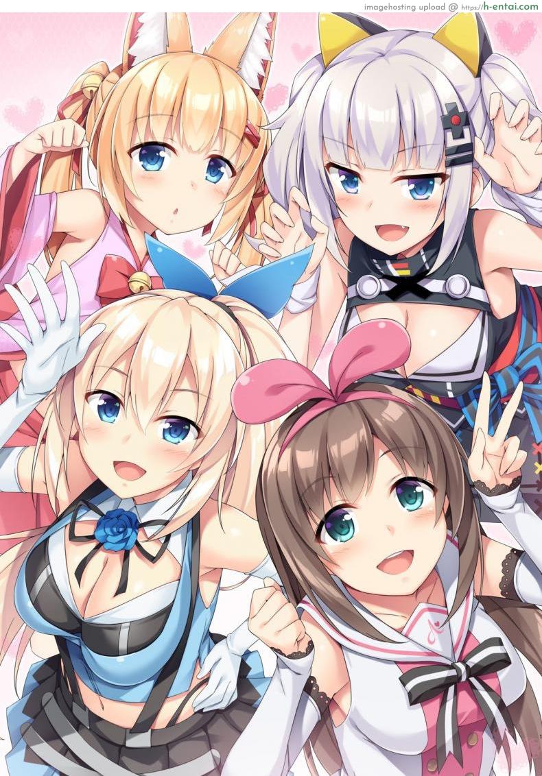 อ่านโดจิน เล่นเสียวกับไอดอลทั้งสี่ [Otukimi Koubo (Akizora Momidi)] Vtuber Dokidoki Collab Anken (Virtual YouTuber) หน้า 2