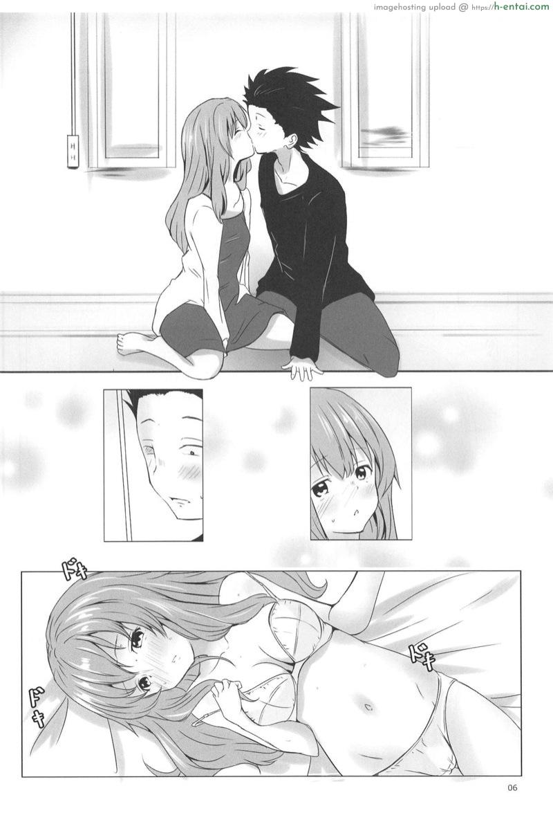 อ่านโดจิน ไม่ต้องบอกก็เข้าใจ (C91) [Omocha Kaden (Beni Bana)] Shoutan to Shoutan (Koe no Katachi) หน้า 3