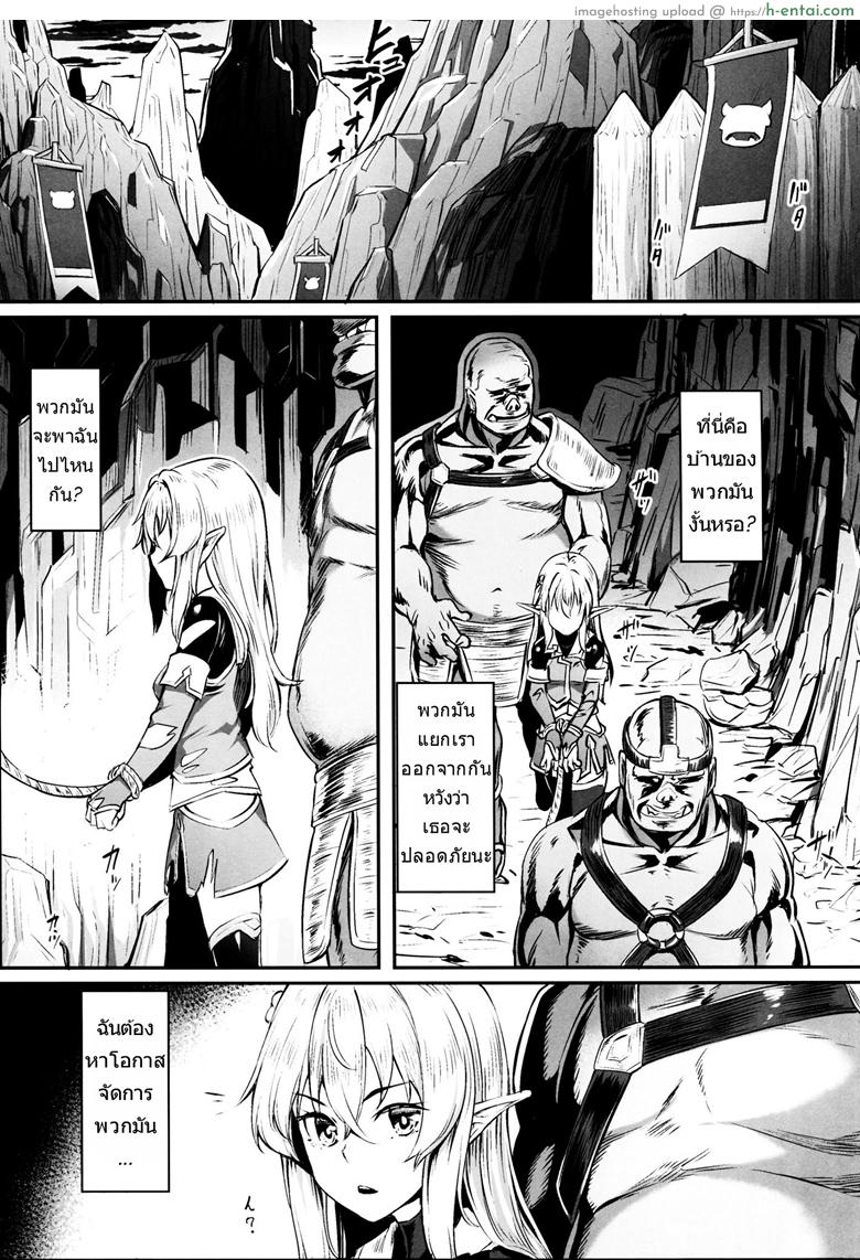 อ่านโดจิน แล้วสอนว่าอย่าไว้ใจอมนุษย์ (COMIC1☆13) [Area14 (Kasei)] Orc ni Torawareta Elf wa หน้า 3