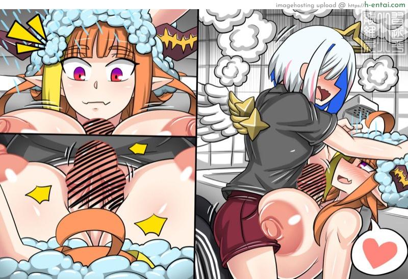 อ่านโดจิน เริ่นที่ห้อนนอน จบที่ห้องน้ำ [Dr.BUG]Angel and Dragon (Hololive) หน้า 5