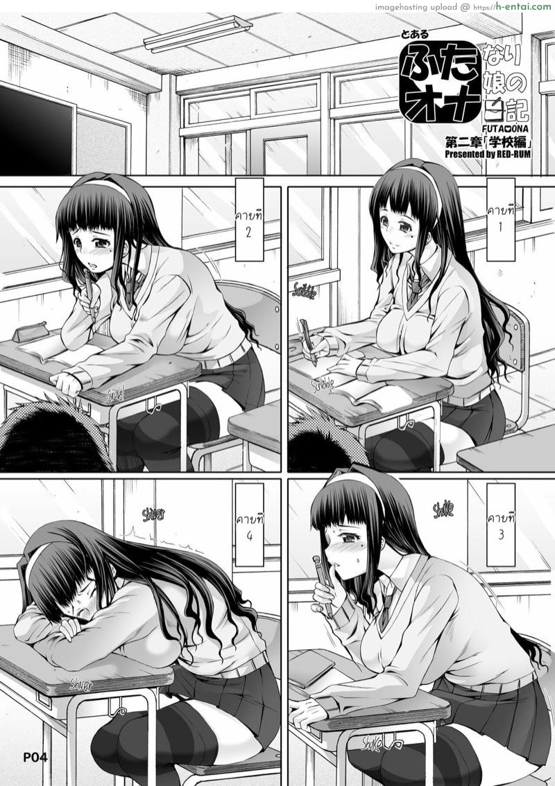 อ่านโดจิน ไดอารี่ช่วยตัวเองของสาวดุ้น 2 [Doronuma Kyoudai (RED-RUM)] Futa Ona Dai Ni Shou | A Certain Futanari Girl’s Masturbation Diary Ch.2: FutaOna 2 หน้า 3