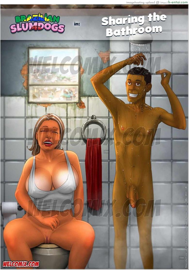 หนึ่งห้องน้ำ แบ่งกันใช้ Brazilian Slumdogs 2 – Sharing the Bathroom