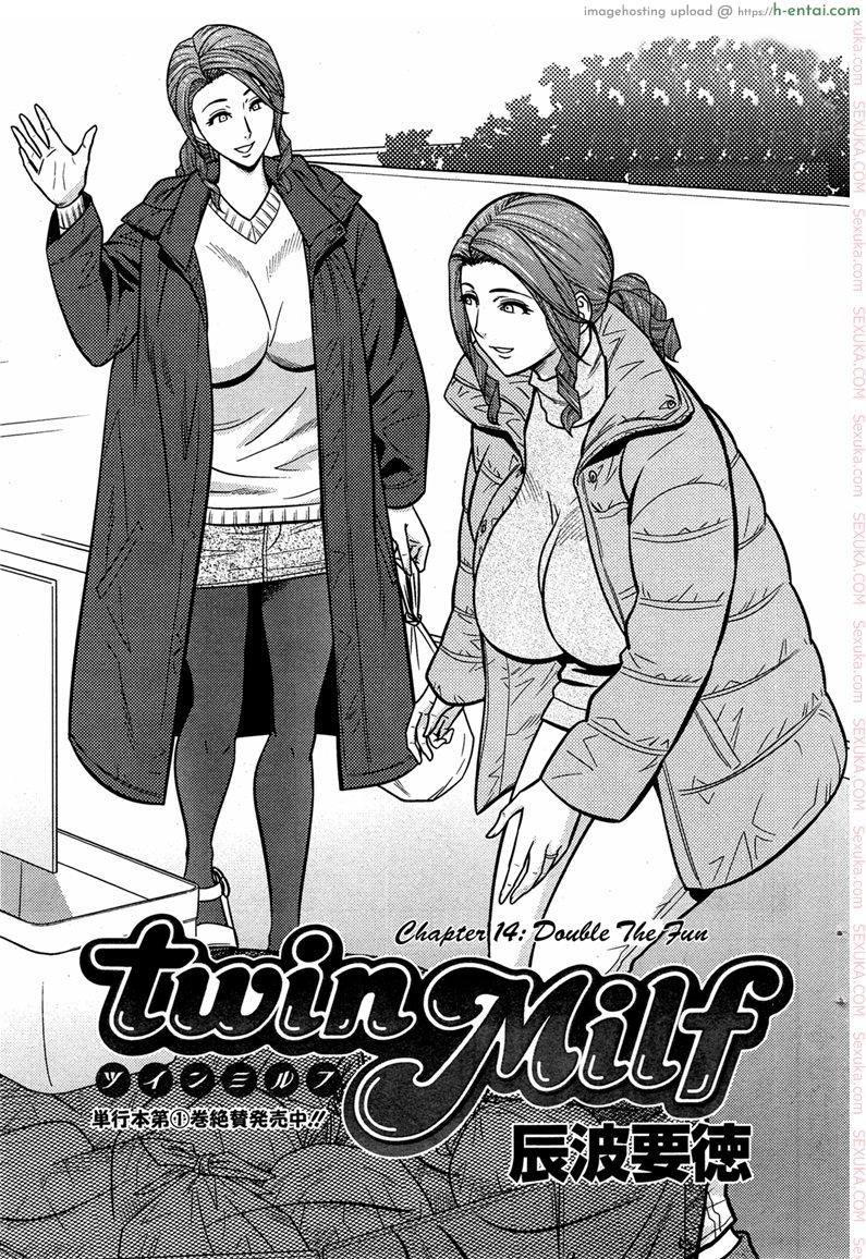 แซนวิสคู่แม่บ้านสาว 14 – สนุกเสียวสองต่อ [tatsunami youtoku] Twin Milf + Bangai Hen Ch.14 – Double The Fun