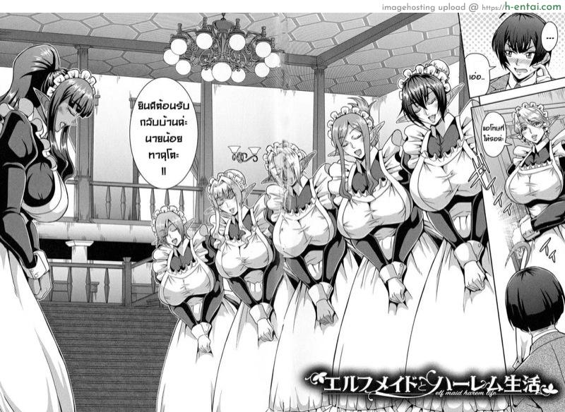 อ่านโดจิน เรื่องราวฮาเร็มเอลฟ์ 4 – เมดรับใช้ [Mifune Seijirou] Elf Harem Monogatari Ch.4 หน้า 2