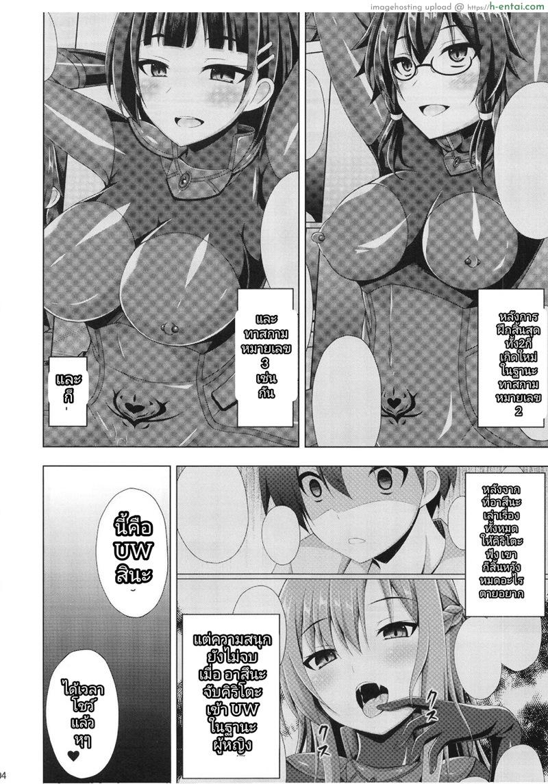 อ่านโดจิน เกิดใหม่ 4 [Imitation Moon (Narumi Yuu)] Kuro no Kenshito Yobareta Ore wa mou nai… | 被稱作黑色劍士的我已經消失了 (Sword Art Online) หน้า 3
