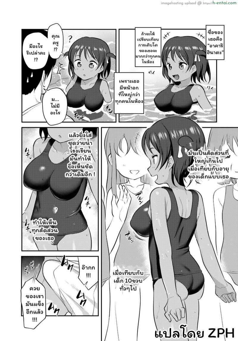 อ่านโดจิน คอร์สเรียนว่ายน้ำสุดพิเศษ [Hayake] Pool Biraki | Pool’s Open (COMIC LO 2021-09) หน้า 2