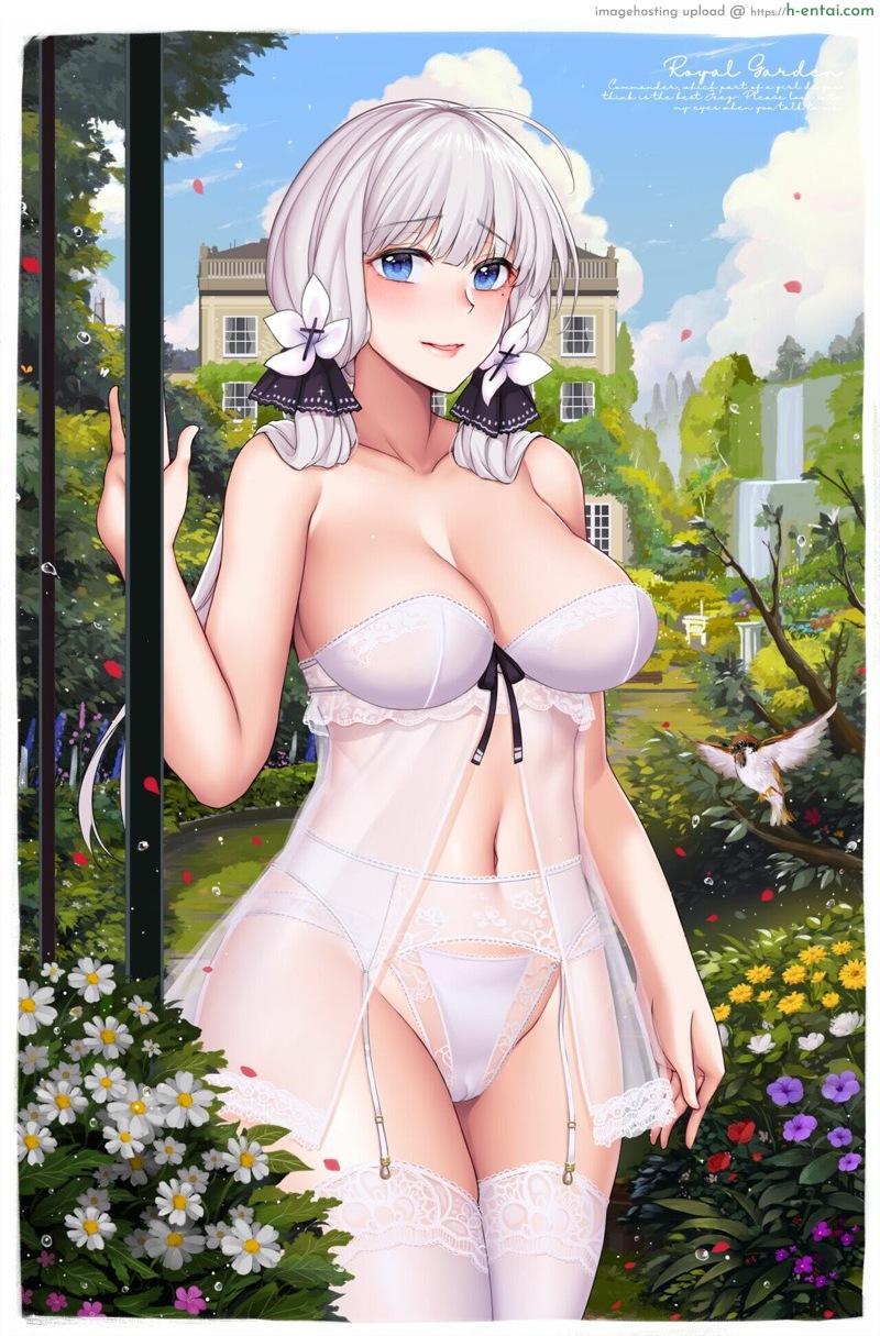 อ่านโดจิน เอ้าดอร์กับภรรยาคนงาม [Hanada Yanochi] Azur Lane Fanbook – Royal Garden หน้า 2