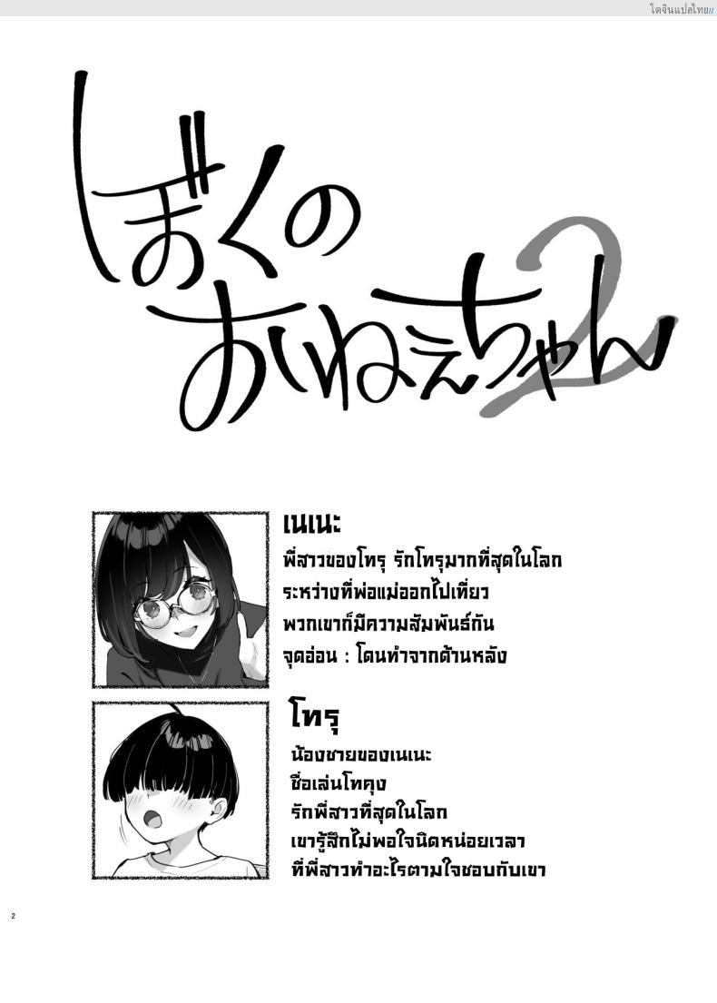 อ่านโดจิน พี่สาวสุดรัก ของผมคนเดียว ฟินแบบลับๆ! 2 [Dai-kotetsu Dan (92M)] Boku no Onee-chan – My dear Sister is Mine หน้า 3